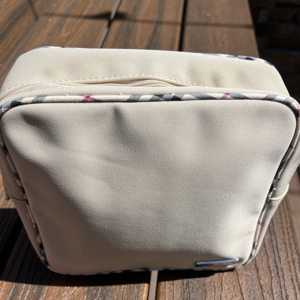 Burberry Beige and Multicolor Cosmetic Case